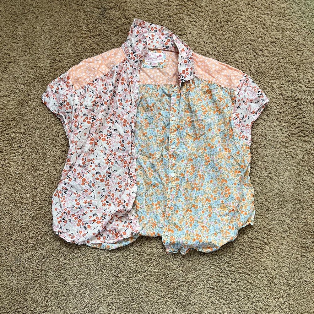 American Eagle Button Up Floral Top